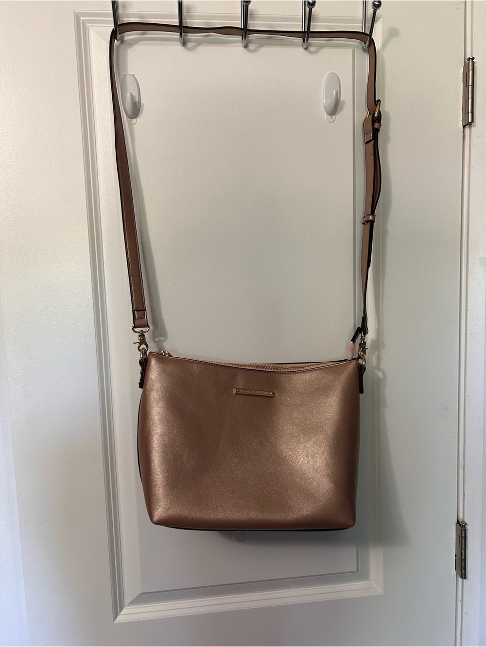 Poppy and Peonies Rose Gold Crossbody Bag